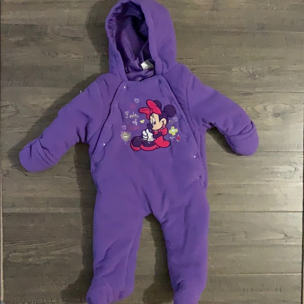 Disney Minnie Mouse One piece  snow suit/ bunting